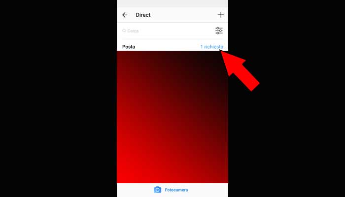 Vedere messaggi ricevuti Instagram