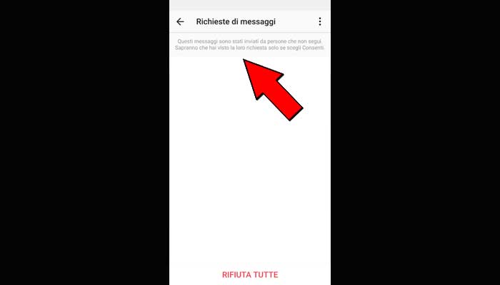 Vedere messaggi ricevuti Instagram