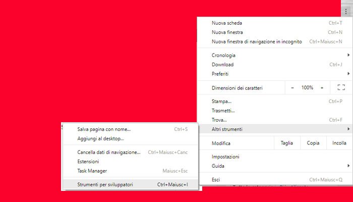 Visualizzare il codice sorgente