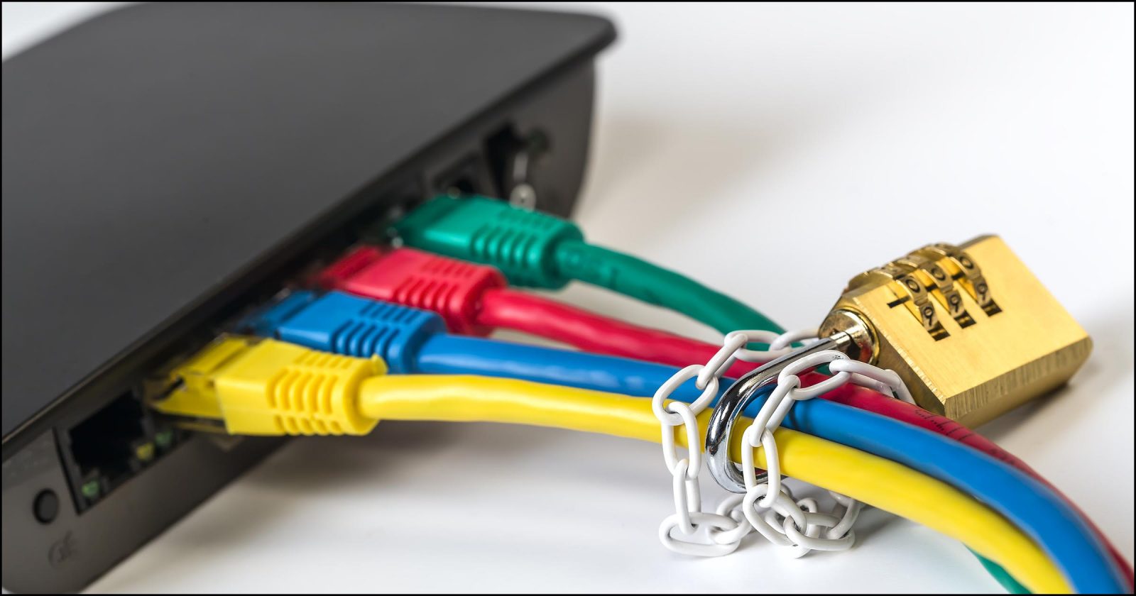 mettere al sicuro il modem/router.