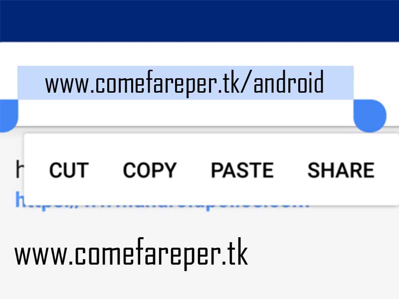 Copiare e incollare Android