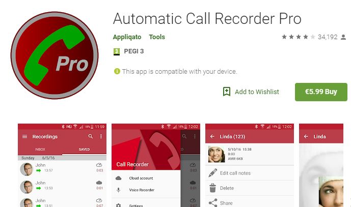 Registrare chiamate android