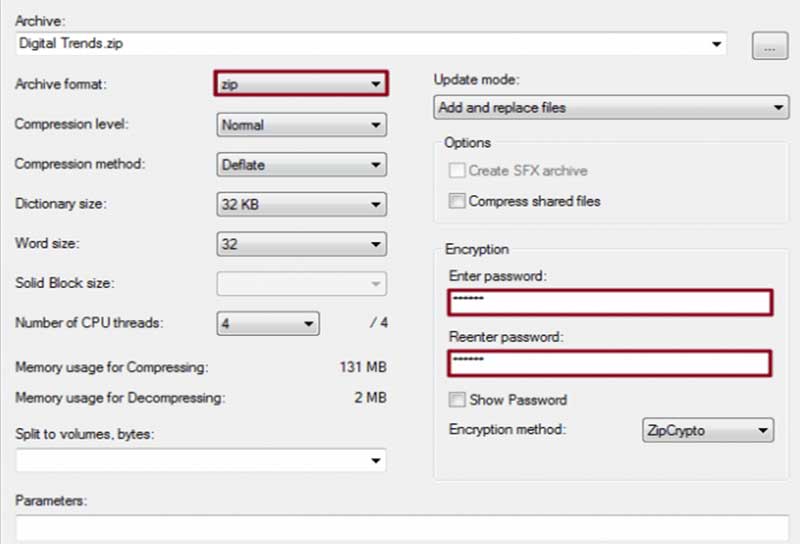 Mettere Password a una cartella.