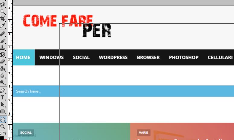 Zoom temporaneo Photoshop