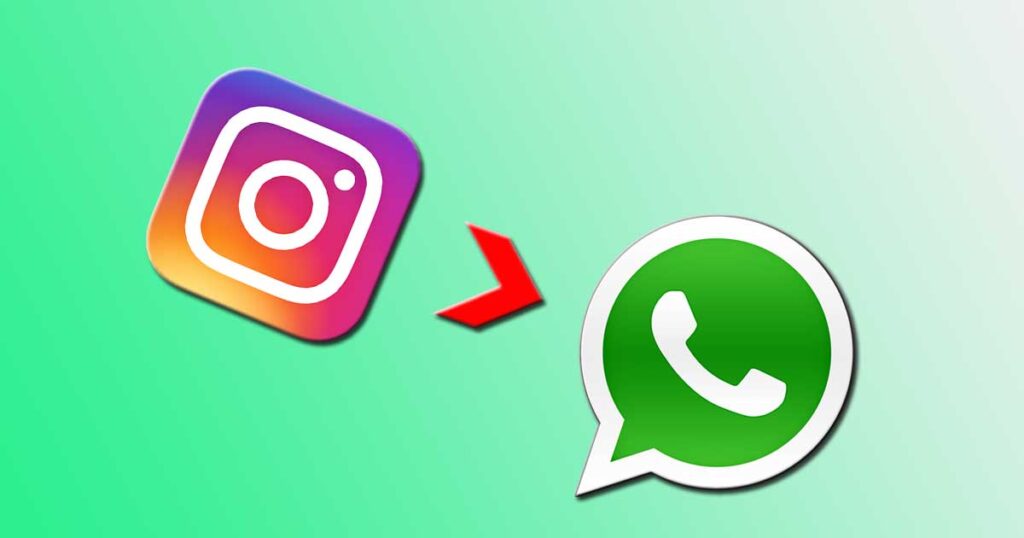 Condividere post Instagram su WhatsApp.