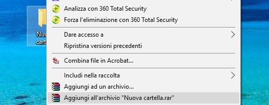 Zippare cartella - Winrar