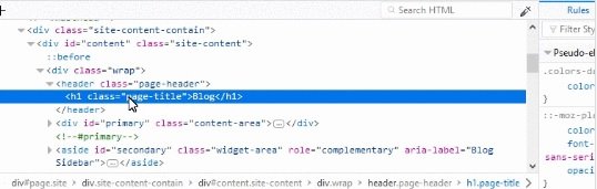 Ispeziona pagina Chrome - CSS