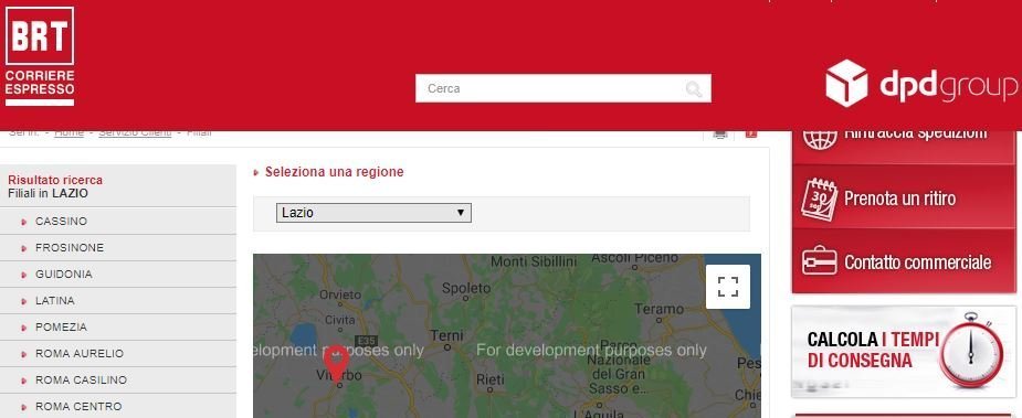 Raggiungere Bartolini