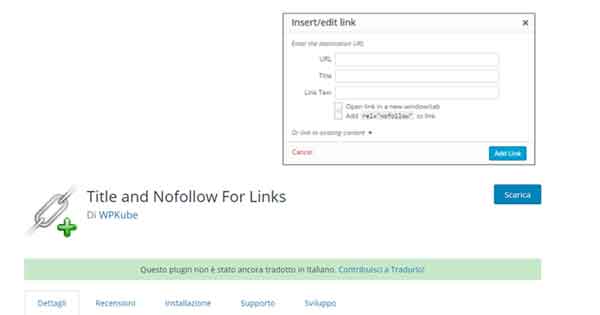 Title and Nofollow For Links - Nofollow plugin