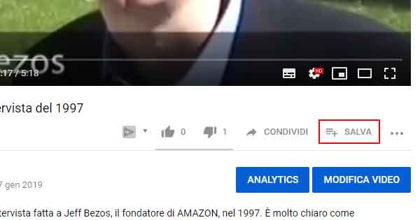 Crea playlist youtube