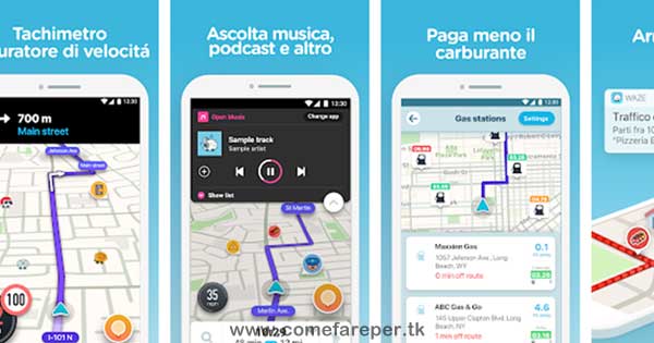 Waaze navigatore gps android iOS