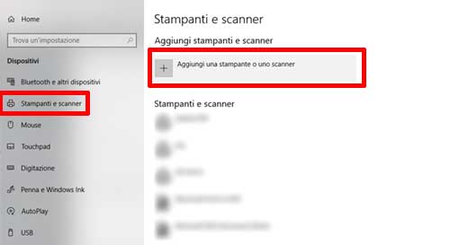 Come aggiungere stampante Windows 10