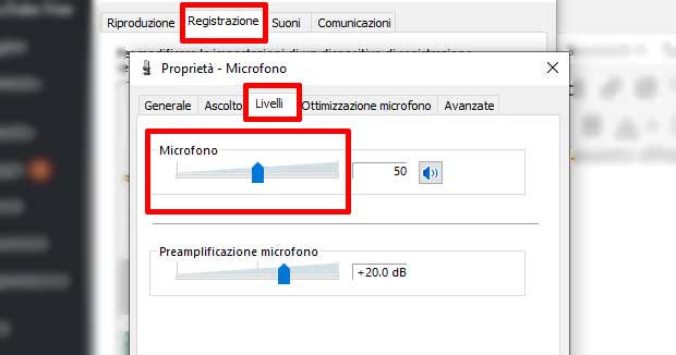 Volume mic windows 10.