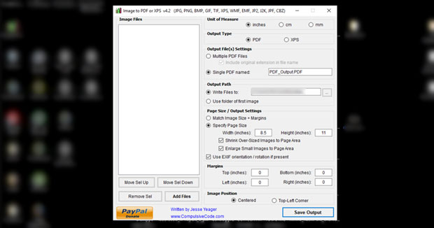 Trasformare immagine in pdf