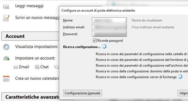 Gestire email thunderbird