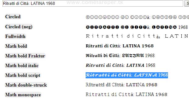 Cambiare font social