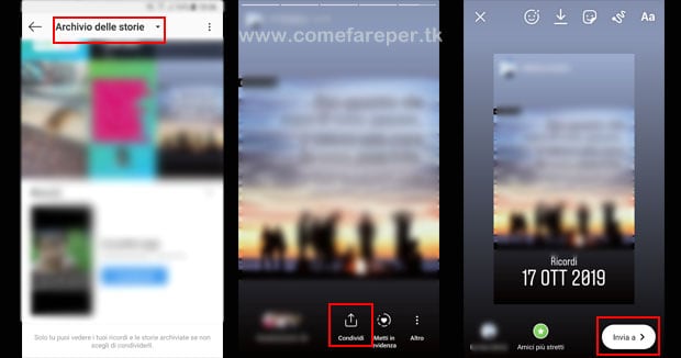 Ripubblicare una Storia vecchia su instagram.