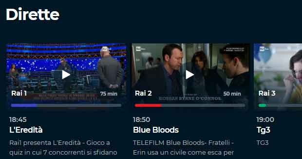 Dirette RaiPlay