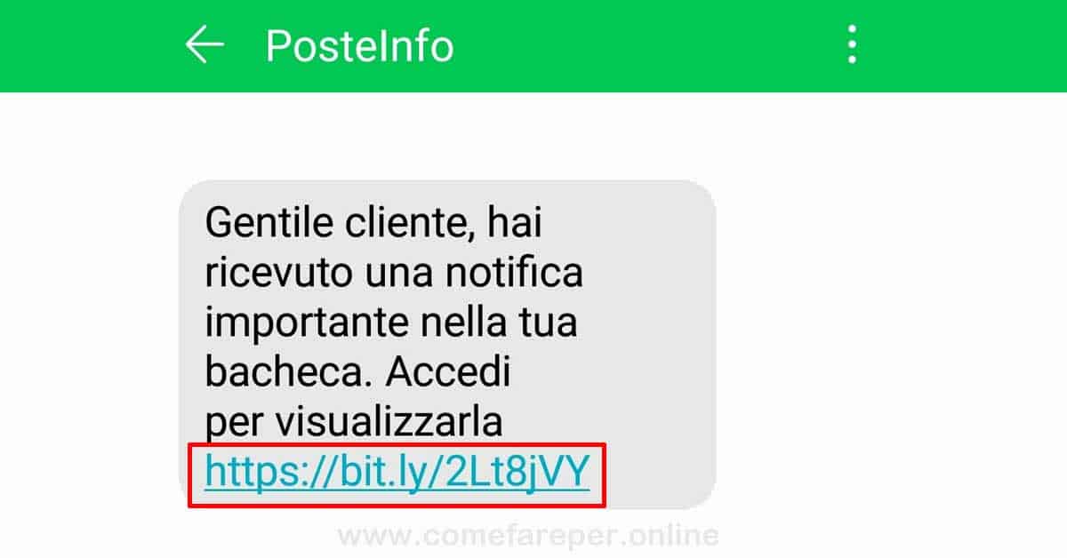 Truffa Poste SMS
