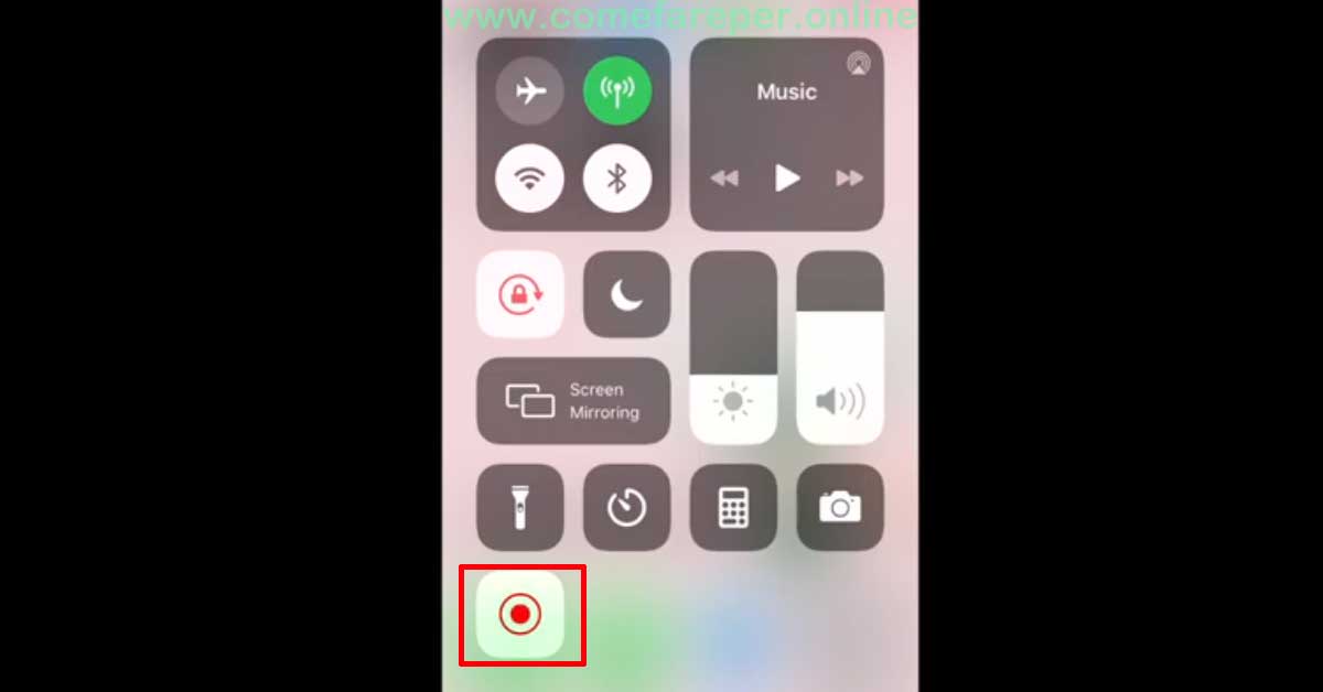 Registrare schermo iPhone
