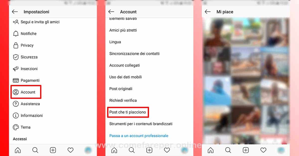 Vedere i cuoricini messi su instagram.