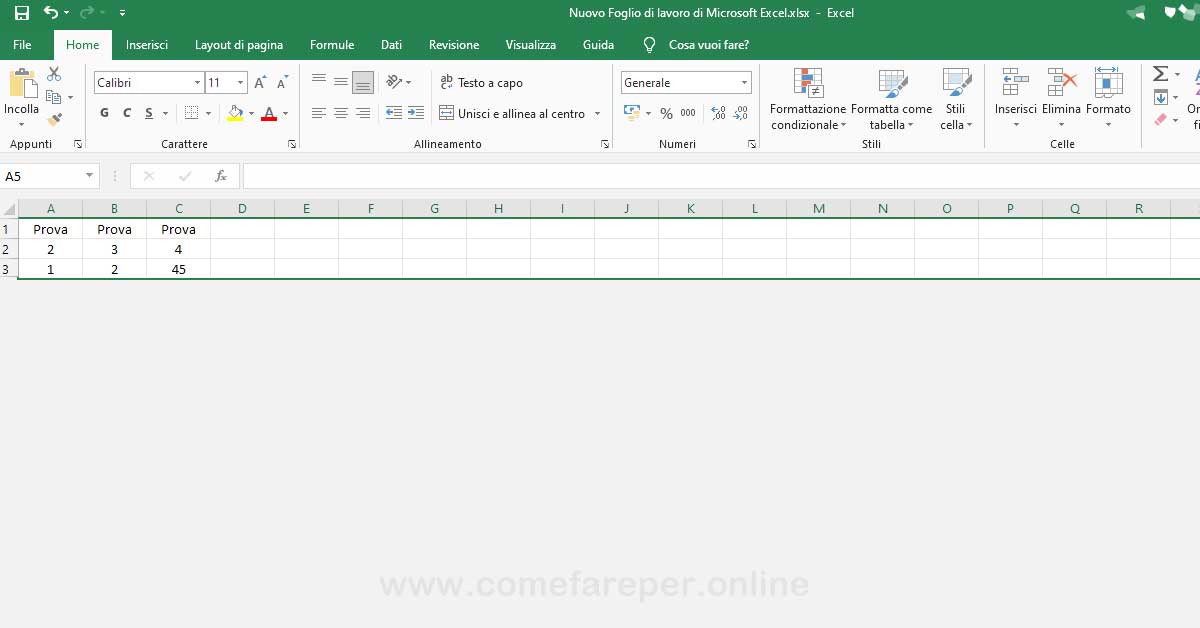 Come eliminare righe Excel Cancellare righe vuote fondo Excel