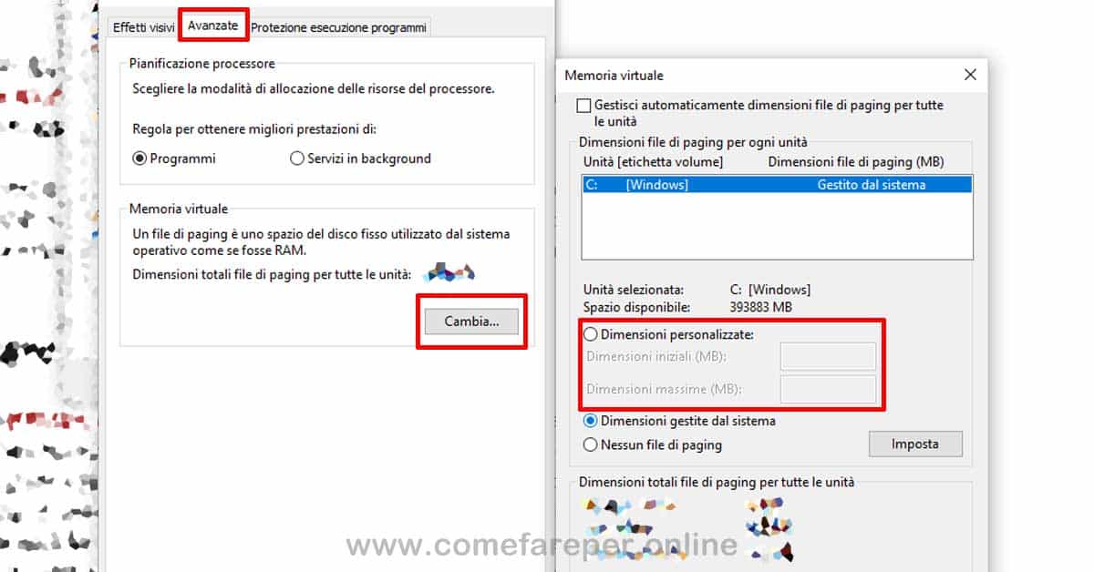 Aumentare memoria Virtuale RAM in Windows 10 Aumentare memoria Virtuale RAM in Windows 10