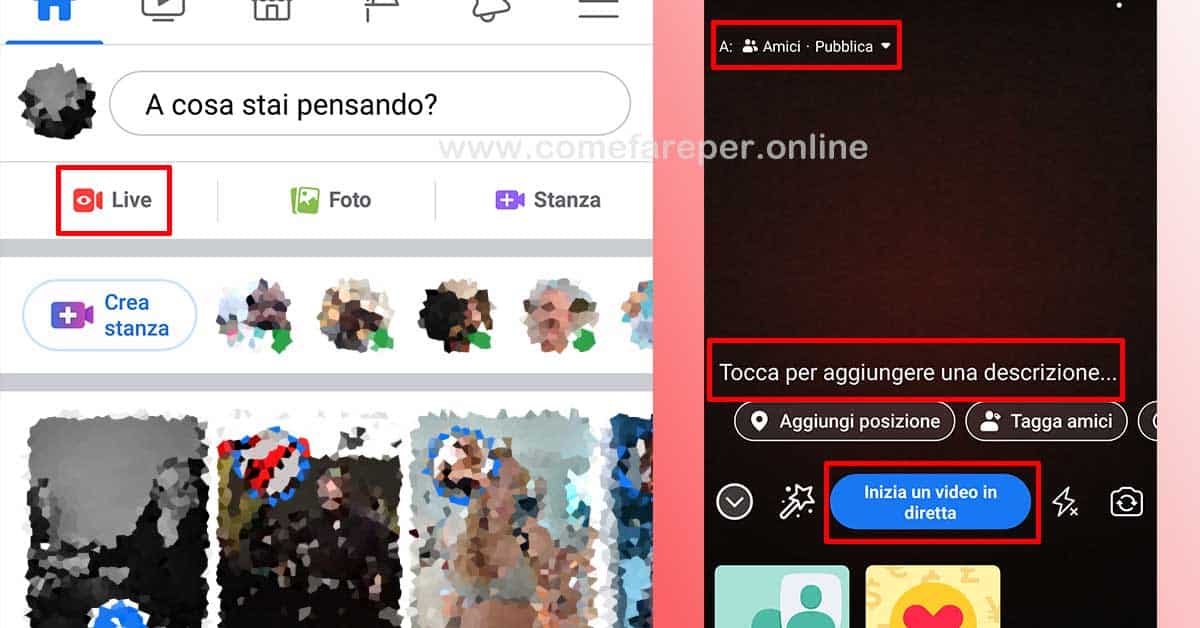 Come fare diretta su facebook
