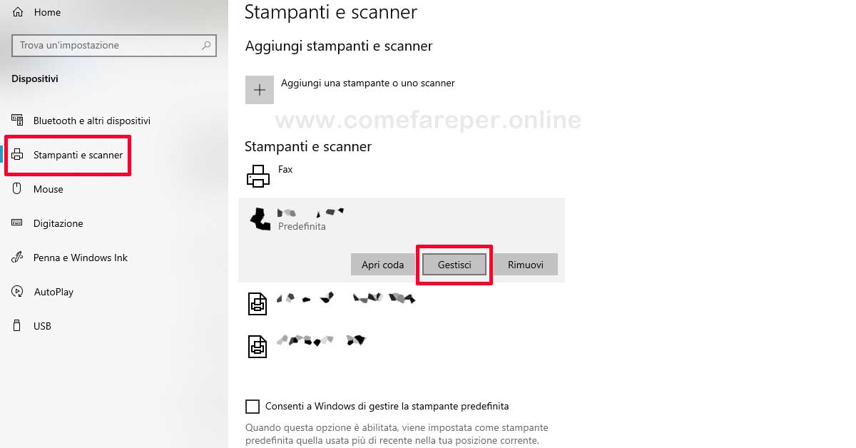 Impostare stampante predefinita windows 10 Impostare stampante predefinita windows 10