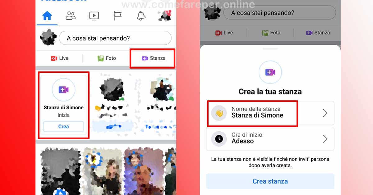 Come fare le videochiamate di gruppo cn facebook.