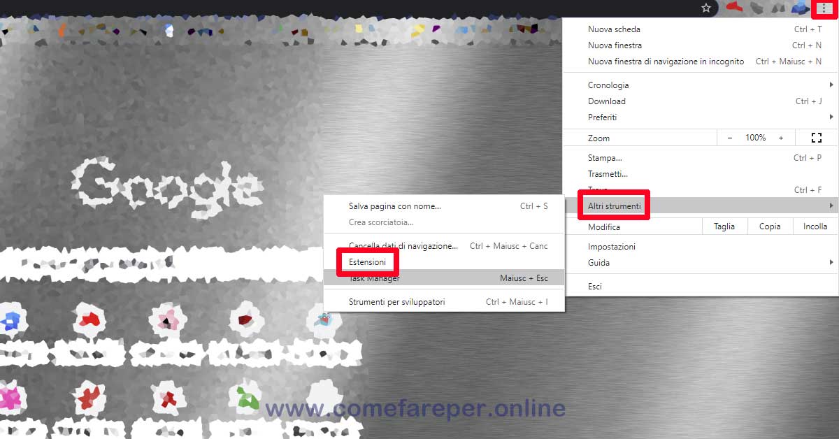 Come rimuovere le estensioni da Chrome Come rimuovere le estensioni da Chrome