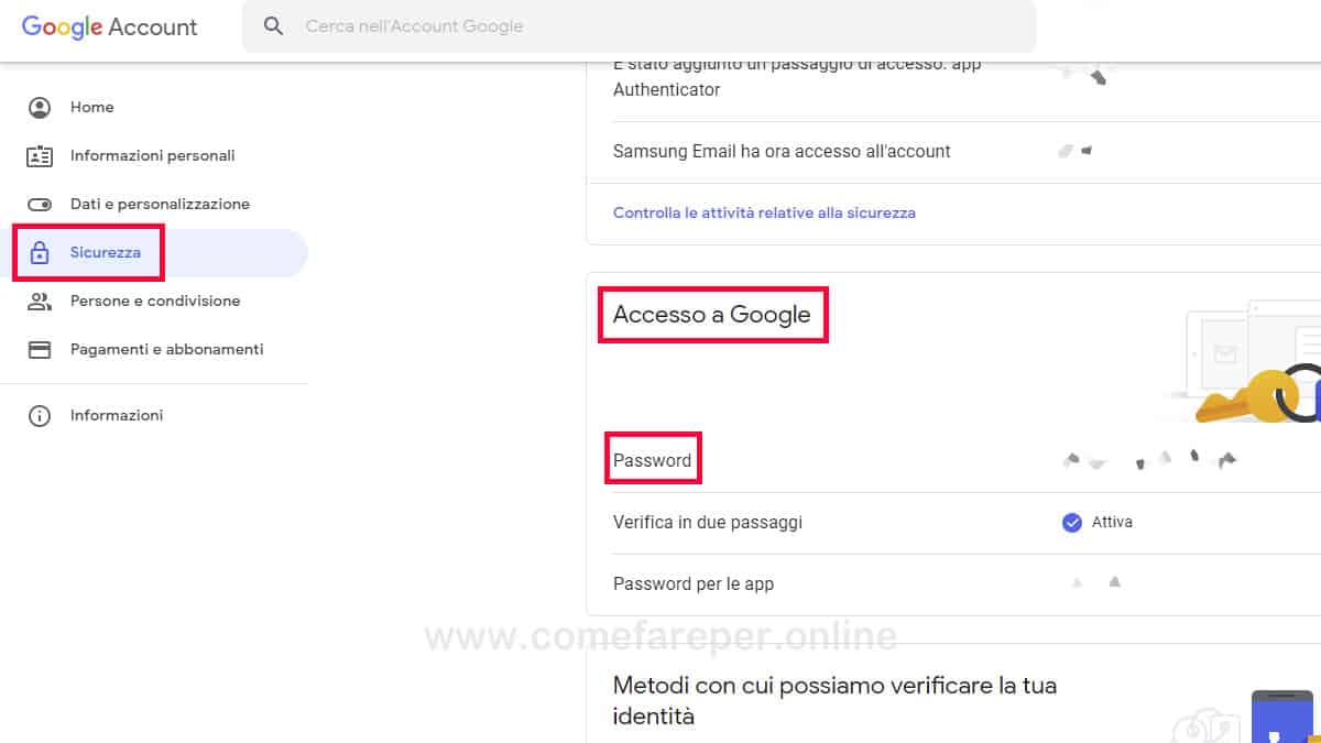 Come cambiare Password Canale Youtube