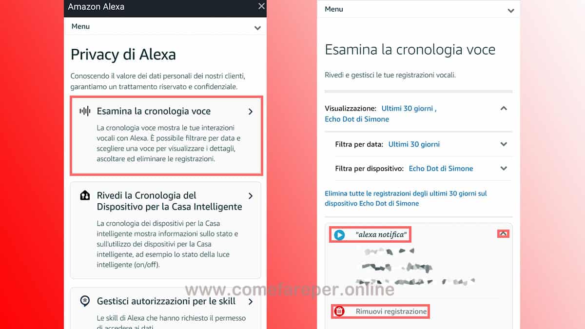 Cronologia voce Alexa Cronologia voce Alexa