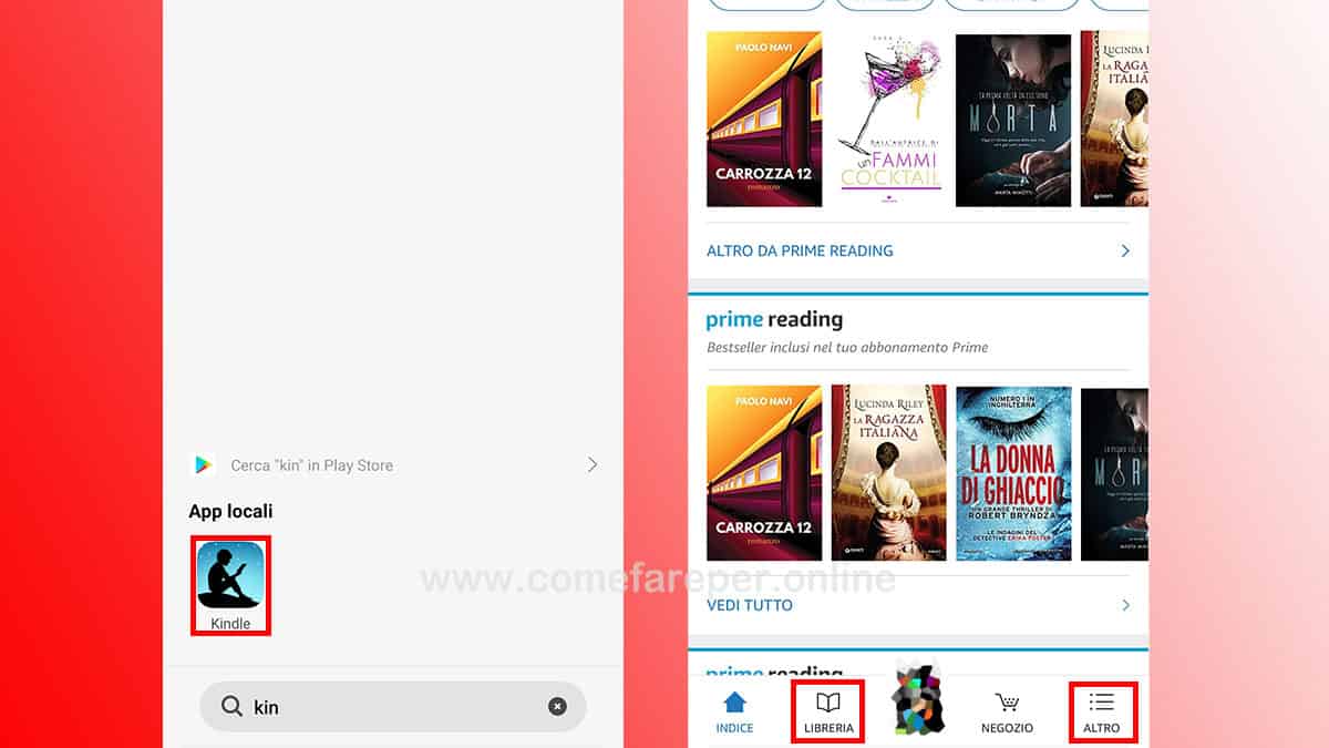 Applicazione Kindle