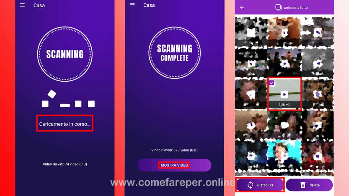 Ripristinare video cancellato Android Ripristinare video cancellato Android