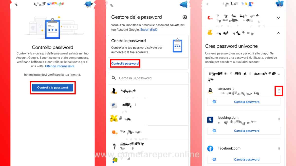 Vedere password salvate sul telefono