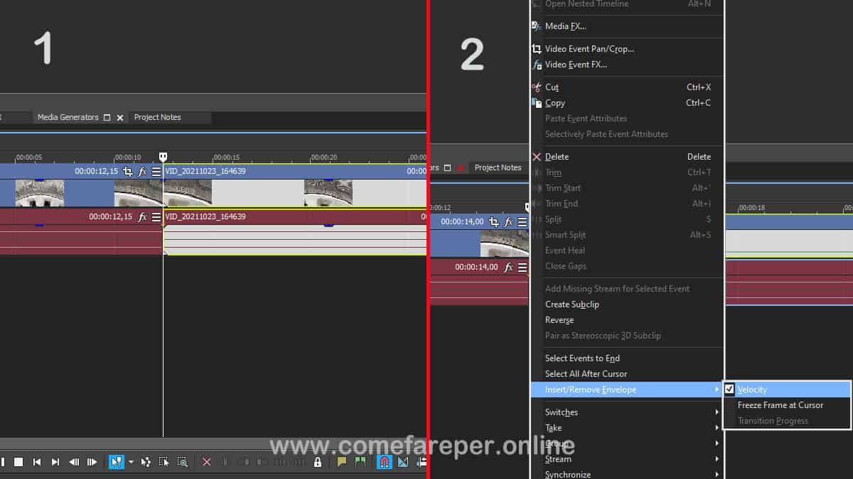 Come bloccare frame con Vegas Pro Bloccare frame con Vegas Pro.
