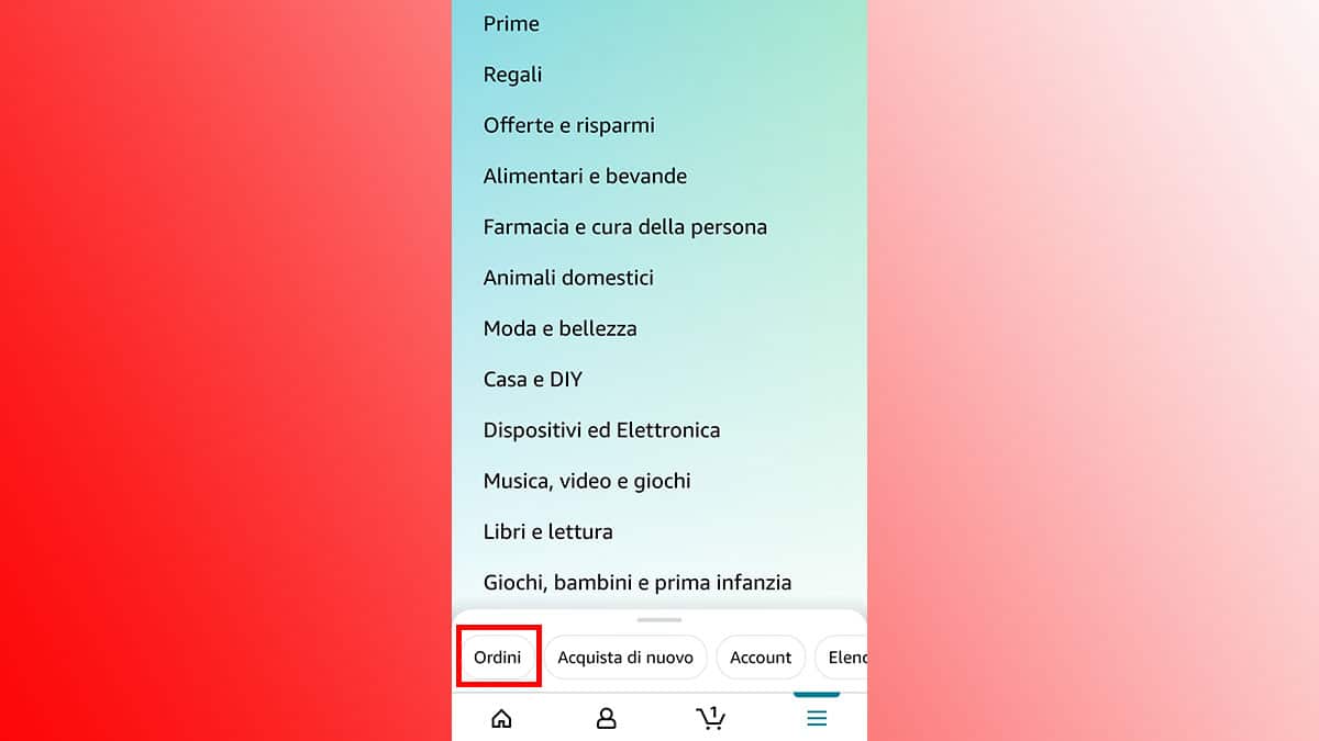 Come restituire pacco amazon dall'app