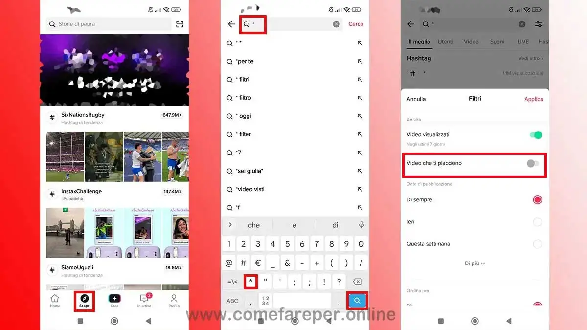 Come vedere i Mi Piace messi su TikTok.
