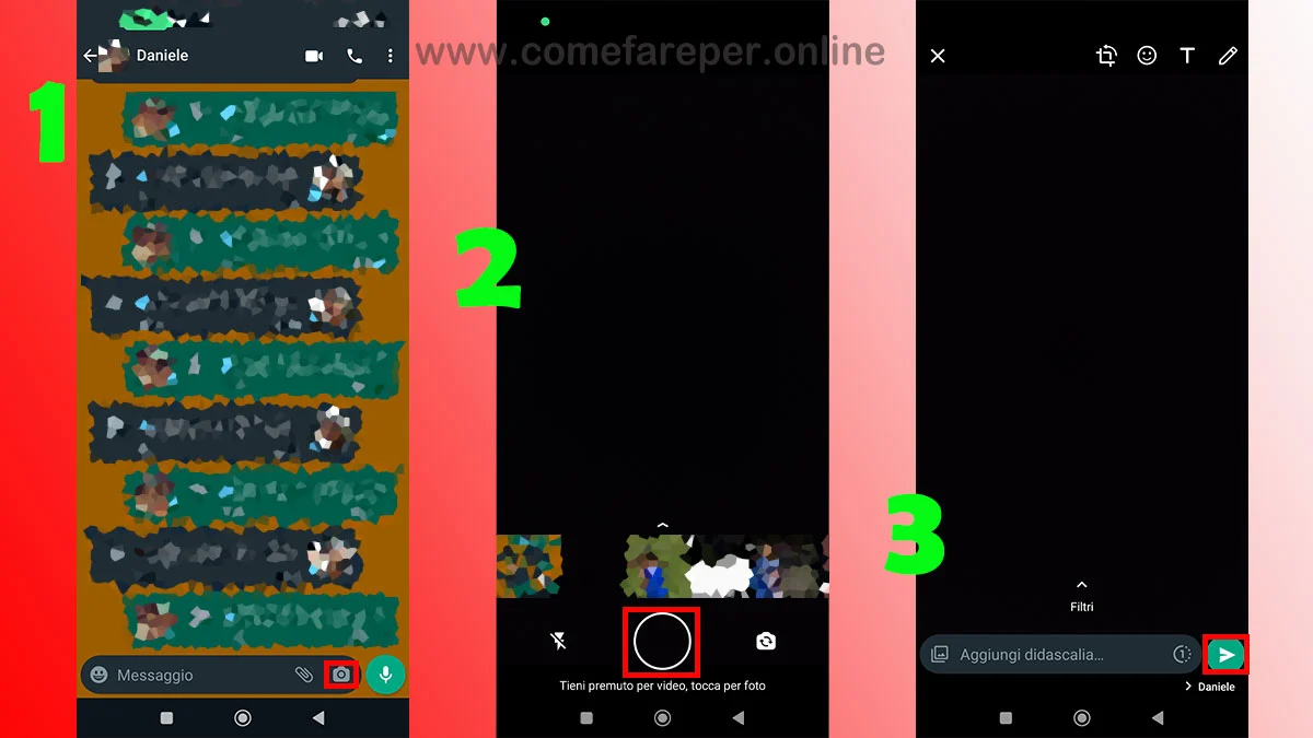 Come inviare una Foto su WhatsApp.