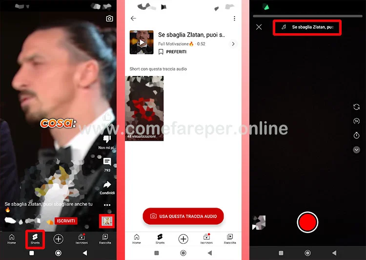 Come campionare su YouTube.