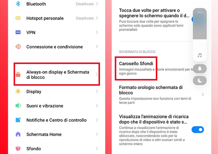 Come disattivare Carosello Sfondi su Xiaomi MIUI 13.