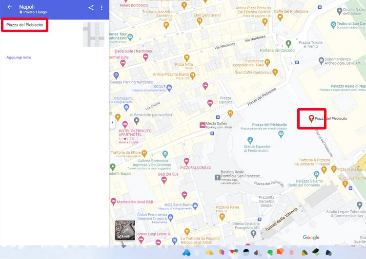 Salvare luoghi da visitare su Google Maps.