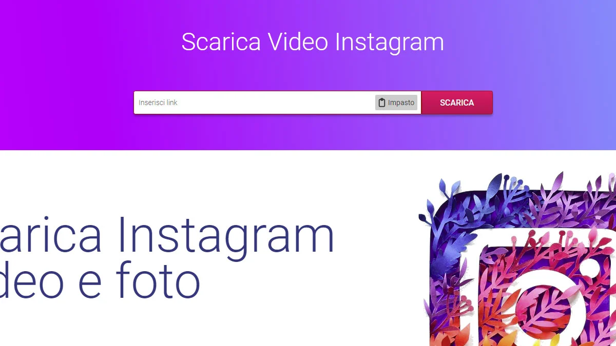 Come scaricare video da Instagram - sssinstagram.com.