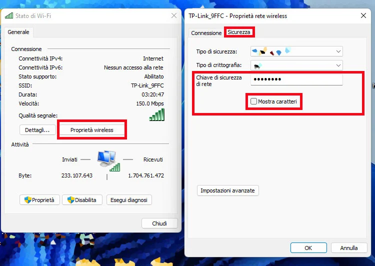 Come vedere la Password del Wi-Fi su Windows 11.
