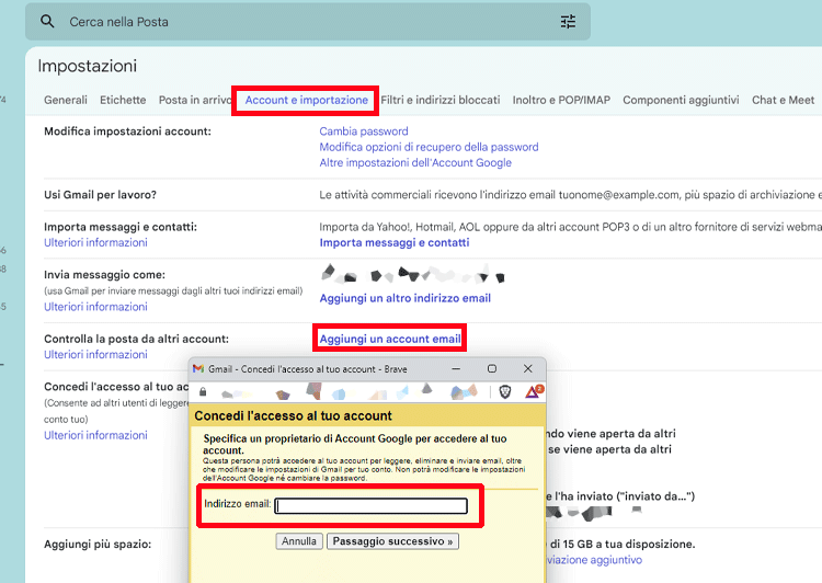 Come inviare una PEC da Gmail.
