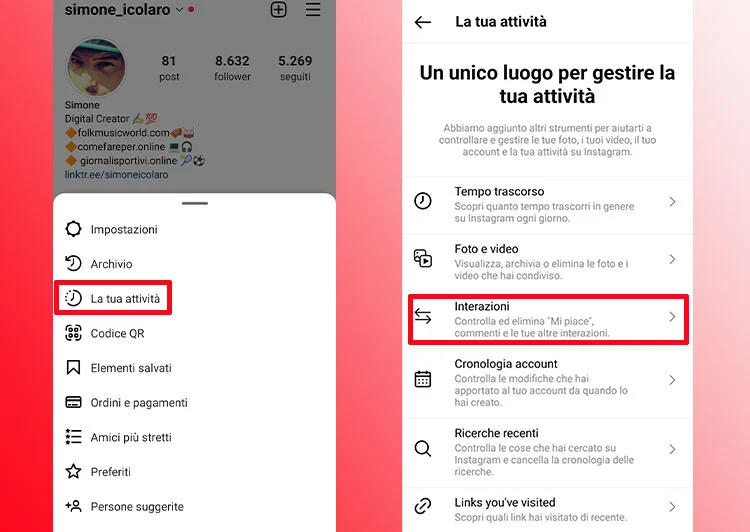 Come vedere le foto che ti sono piaciute su Instagram.