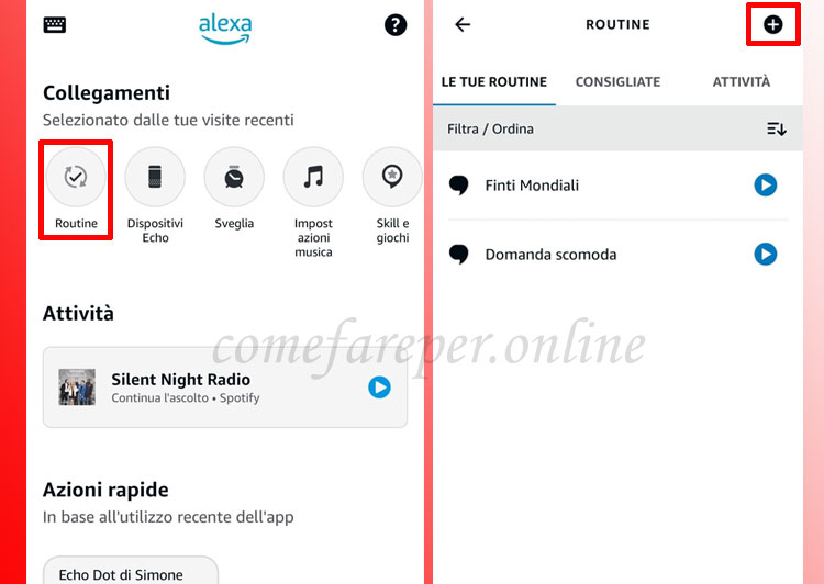 Risposte personalizzate su Alexa.