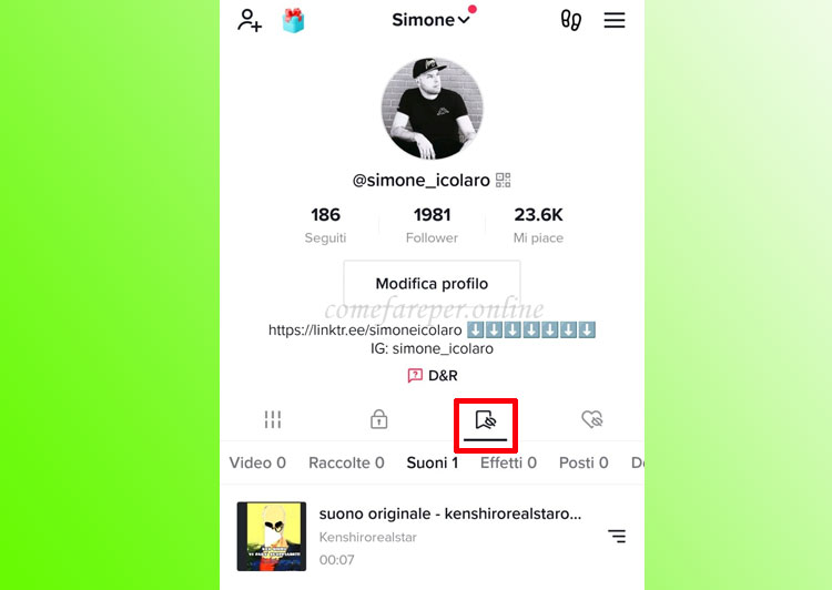 Come salvare i video preferiti su TikTok.