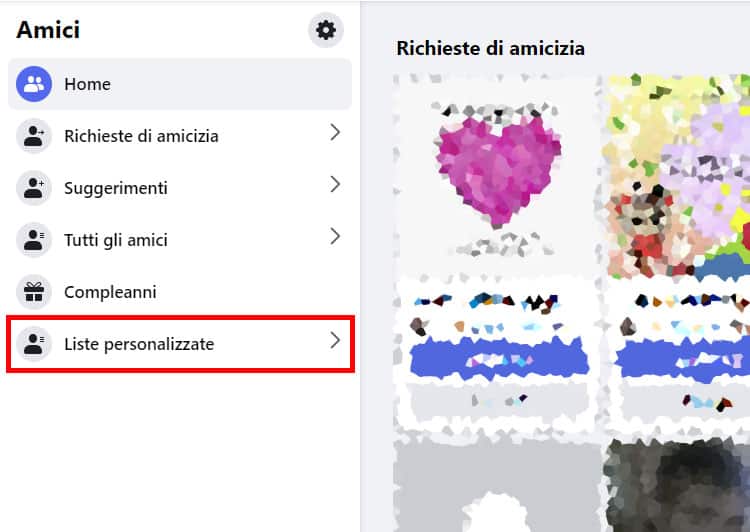 Come creare le liste personalizzate su Facebook.